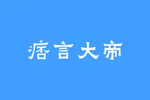 痞言大帝