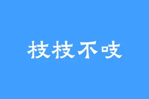 枝枝不吱
