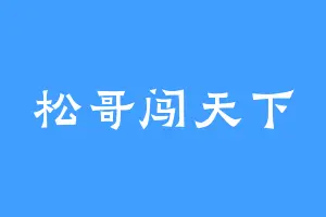 松哥闯天下