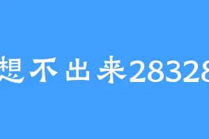 想不出来28328