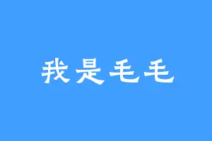 我是毛毛