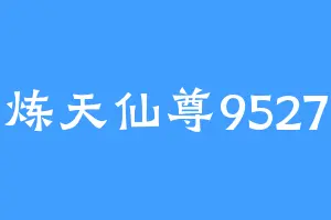 炼天仙尊9527