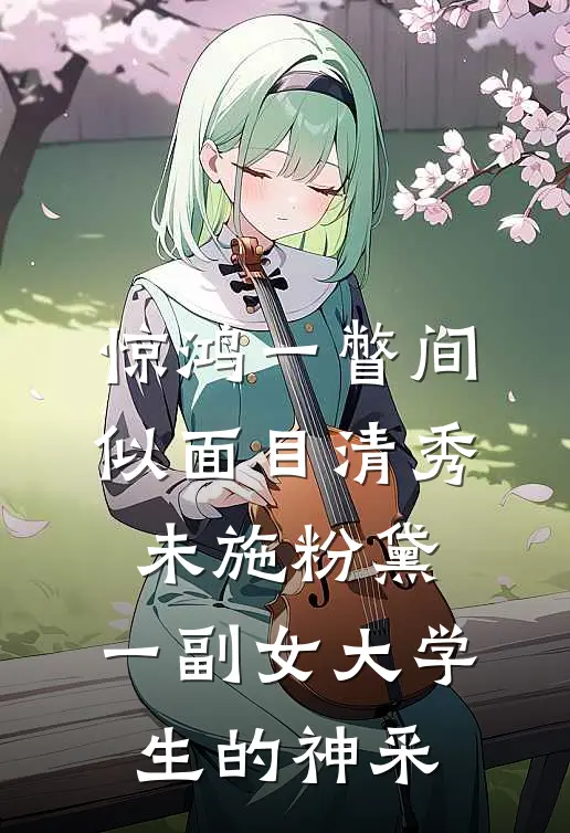 惊鸿一瞥间,似面目清秀;未施粉黛;一副女大学生的神采