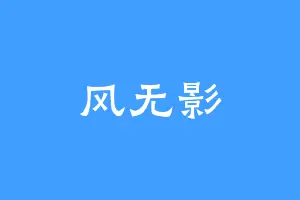 风无影