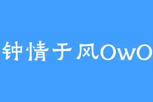 钟情于风OwO