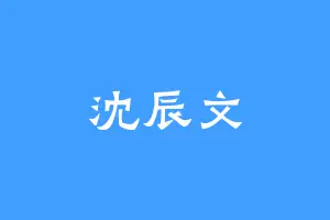 沈辰文