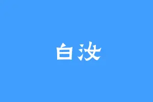 白汝