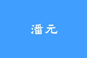 潘元