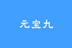 元宝九